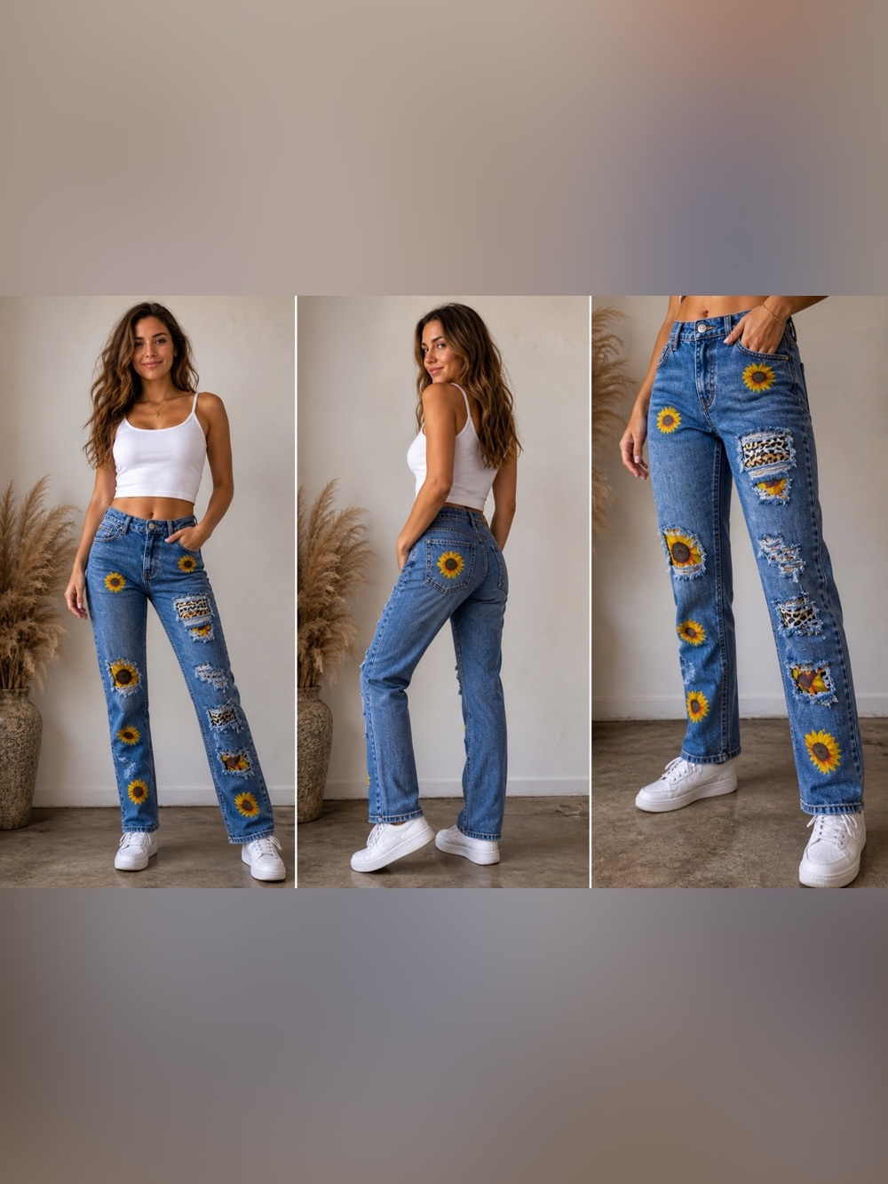 Sunflower Patch Blue Jeans - Women - Size Small